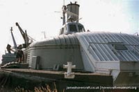 BH7 being moved to The Hovercraft Museum